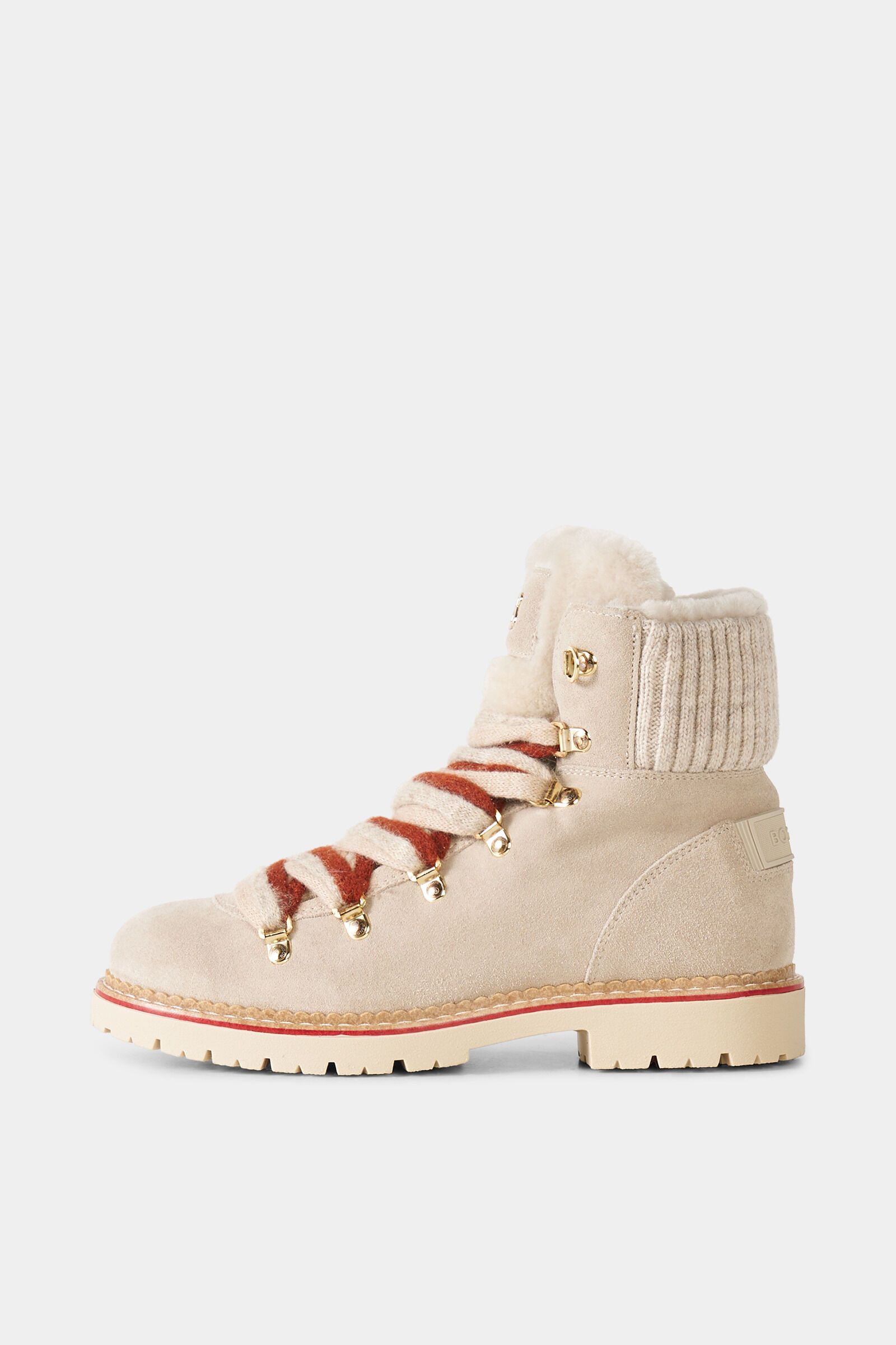 Andermatt lace-up boots with spikes Beige