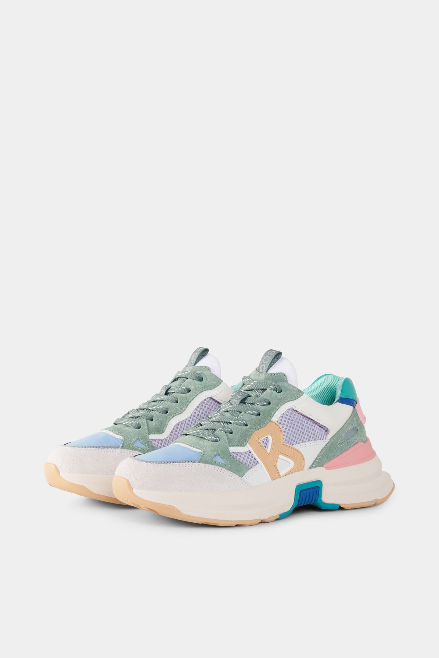 Sneaker CTP25 Green/beige/pink
