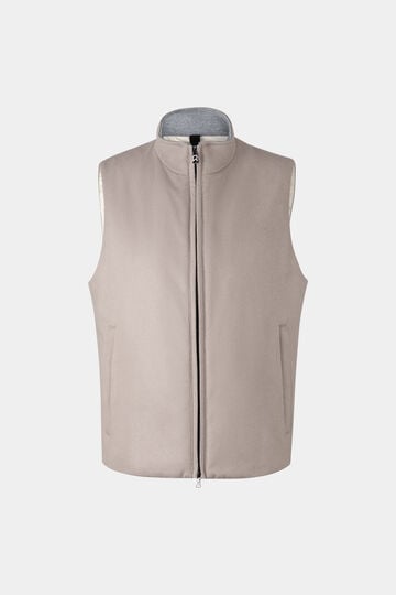 Cashmere waistcoat Nero Greige Cashmere waistcoat Nero Greige