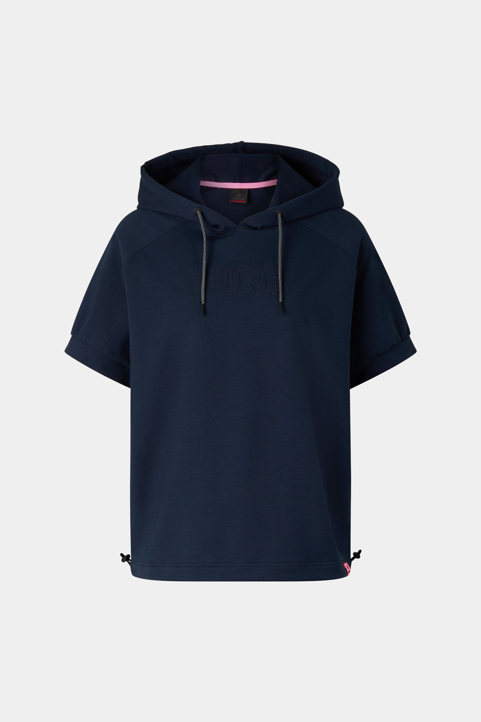Sharon short-sleeved hoodie Dark blue