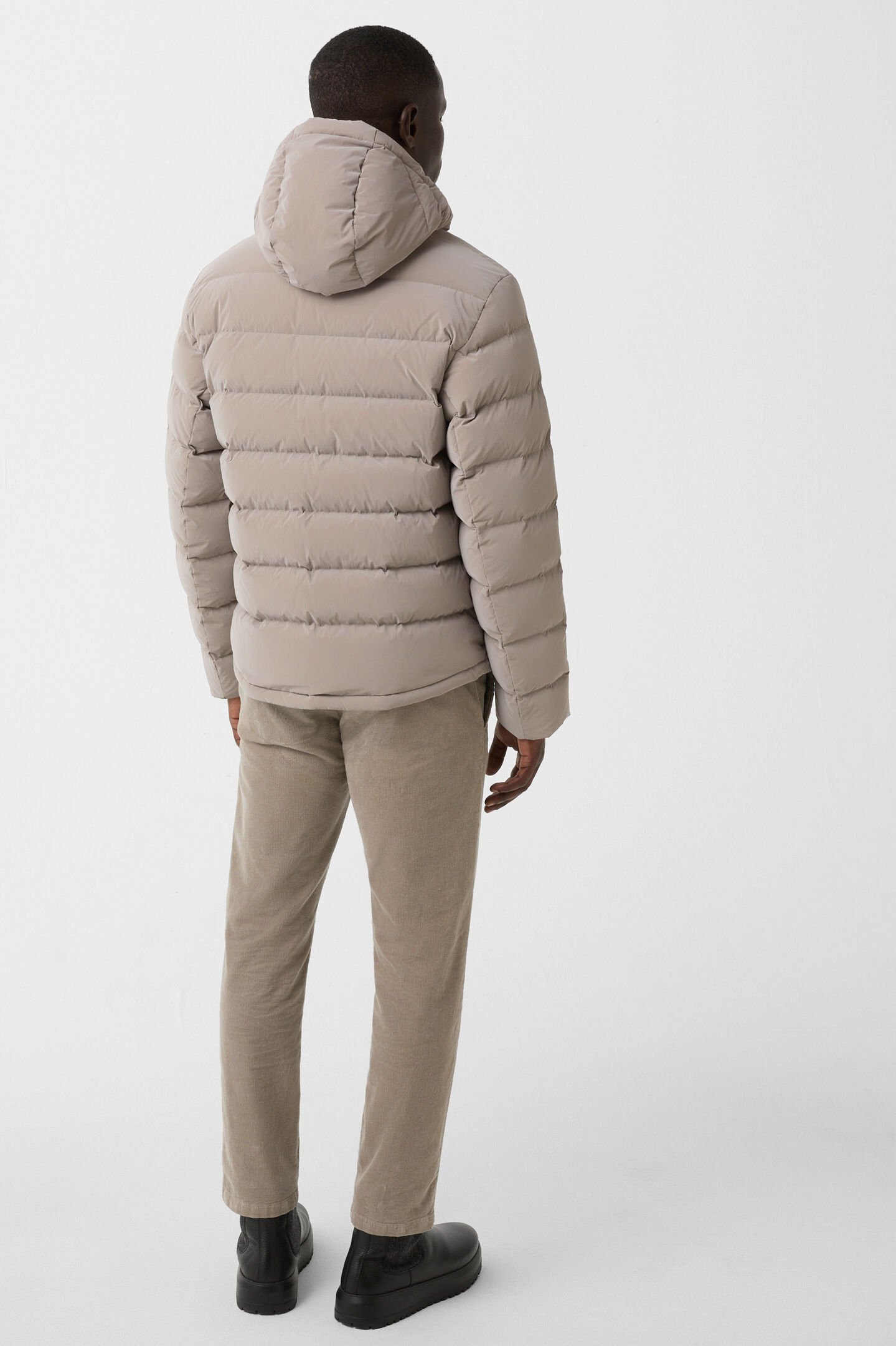 Hugh down jacket Taupe
