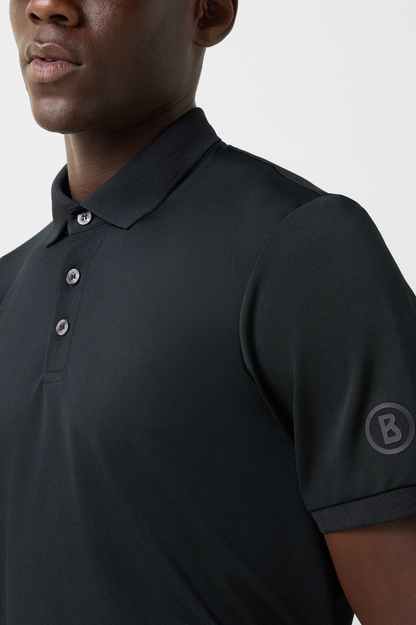 Daniel functional short-sleeved top Black