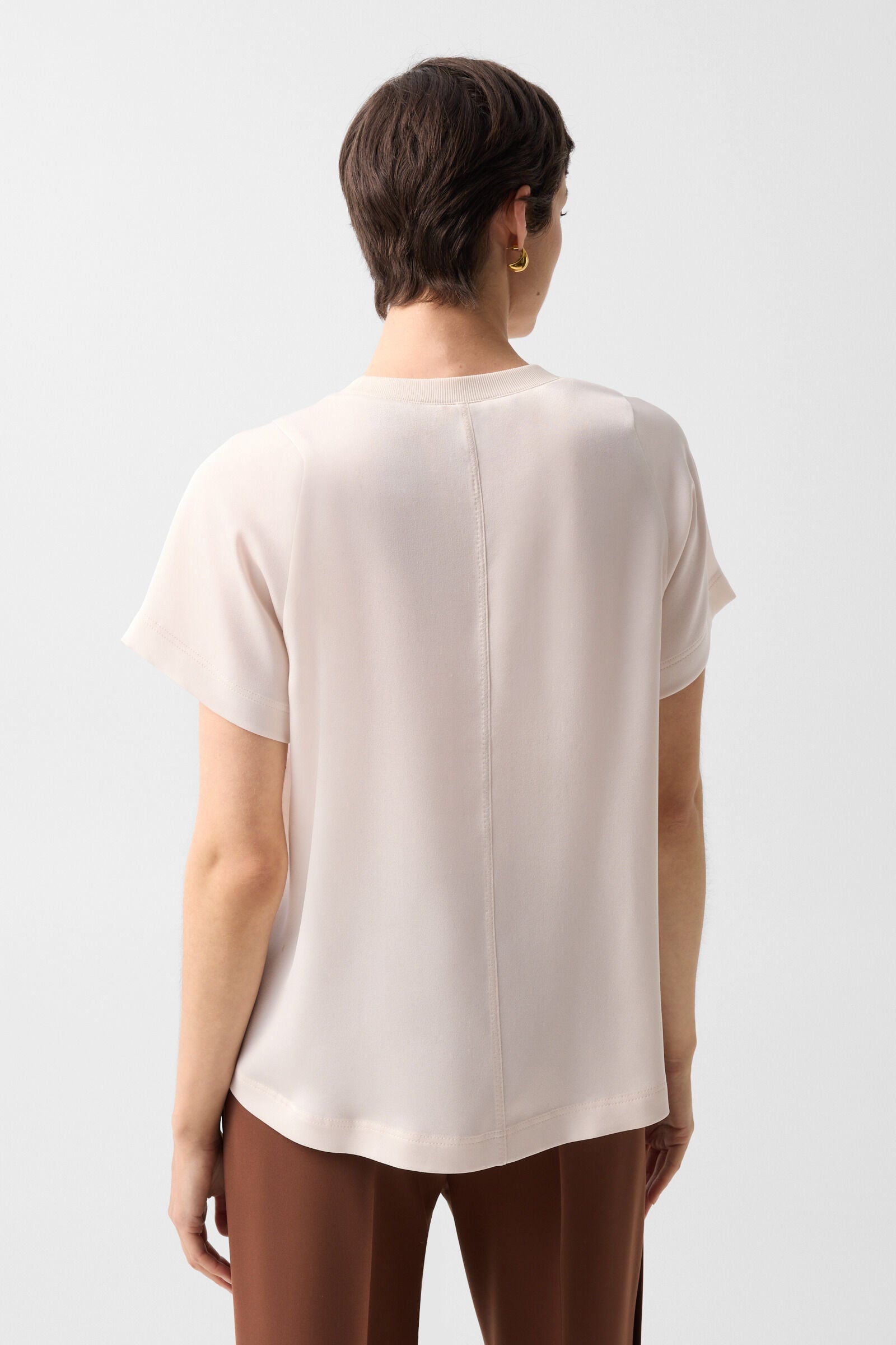 Dakota satin shirt Cream