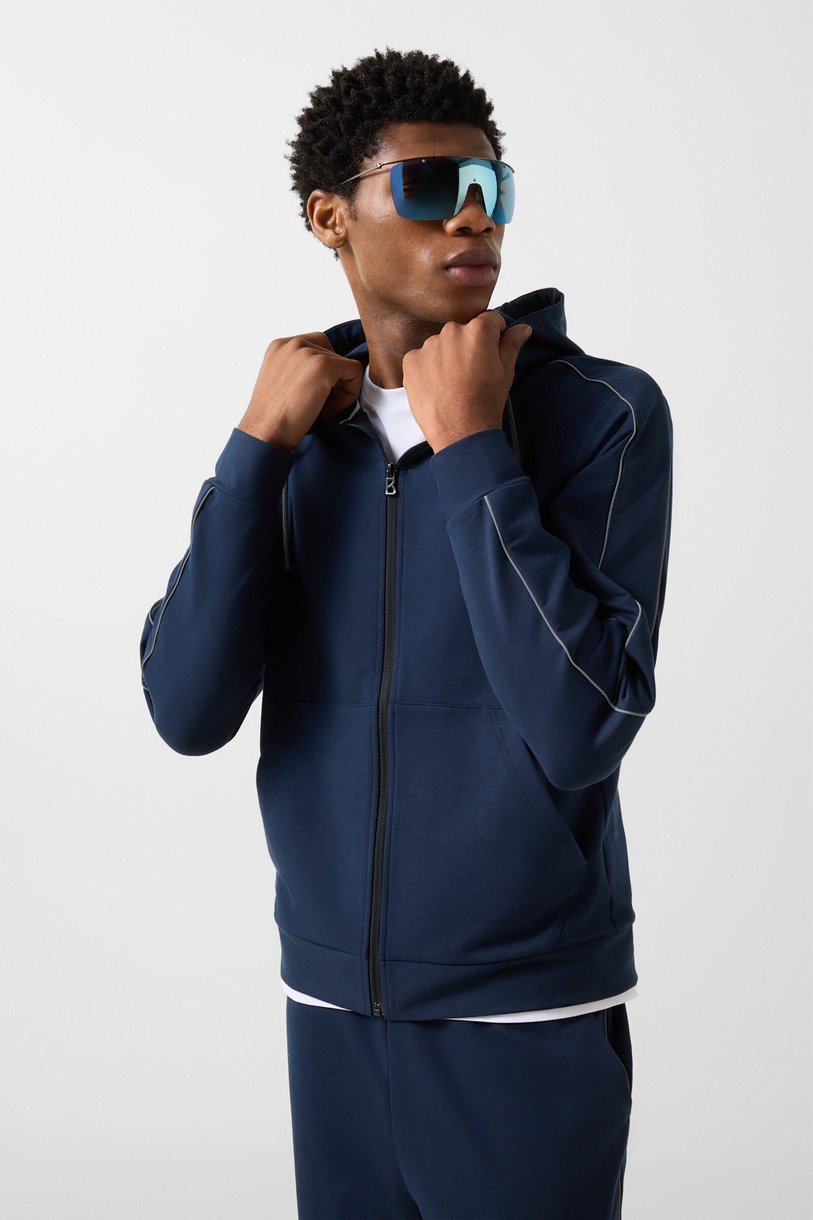 Uday jersey jacket Dark blue