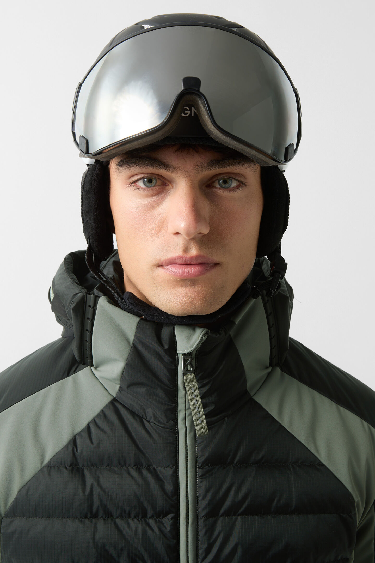 Henik down ski jacket Olive green/black