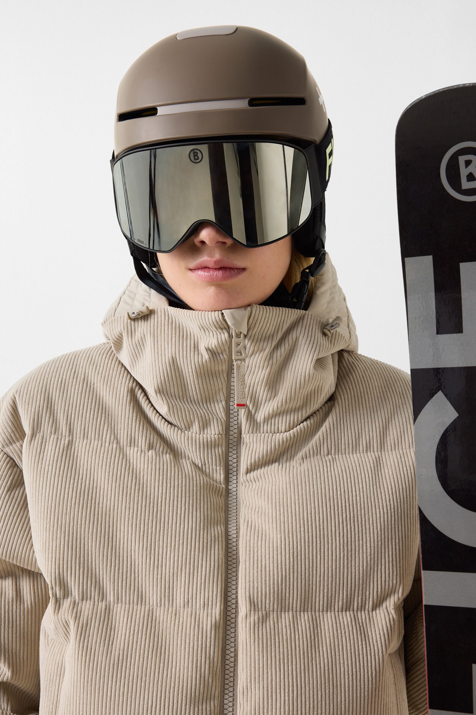 Neila corduroy ski jacket Beige