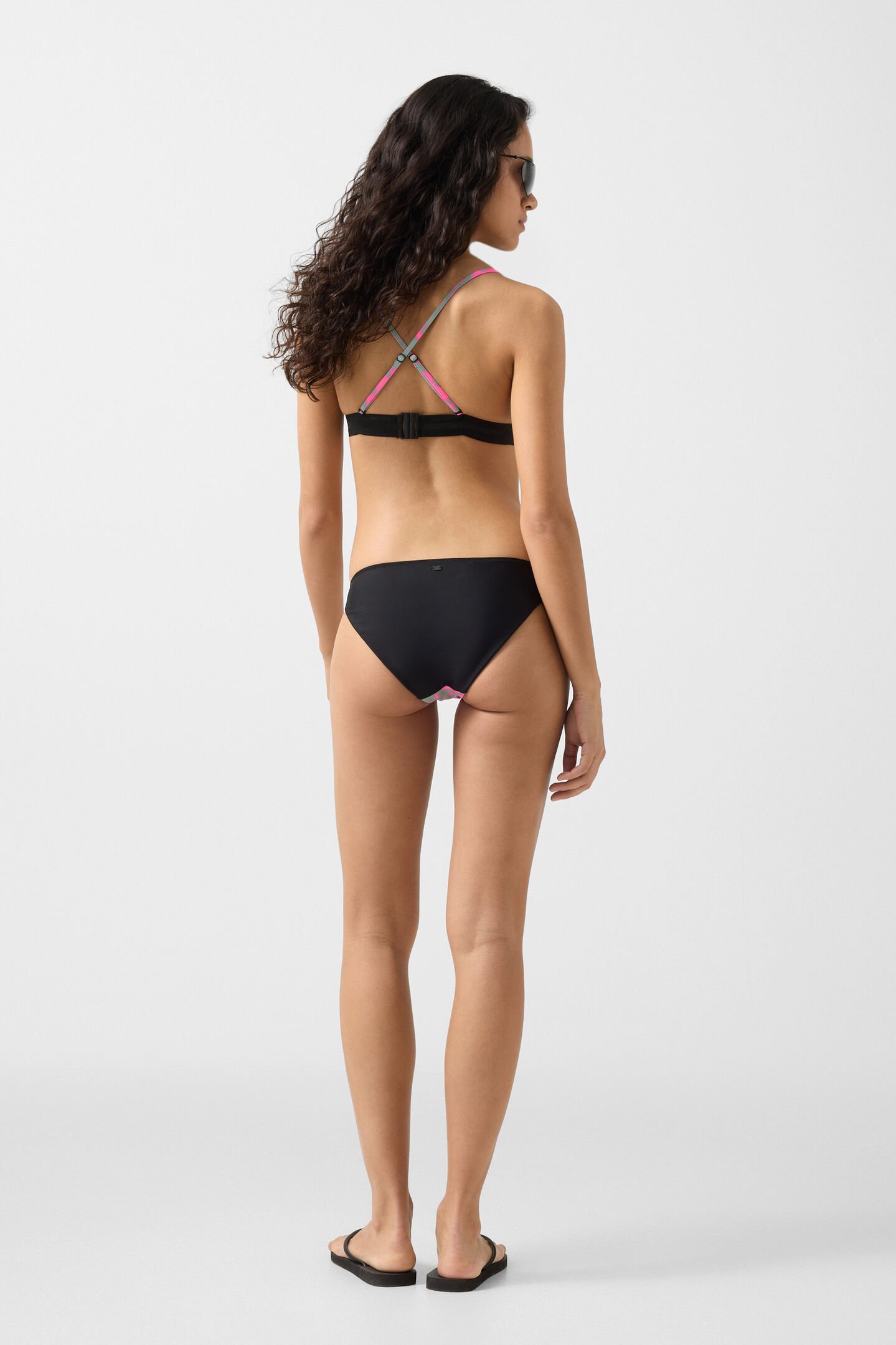 Bacara bikini bottoms Eucalyptus/Pink