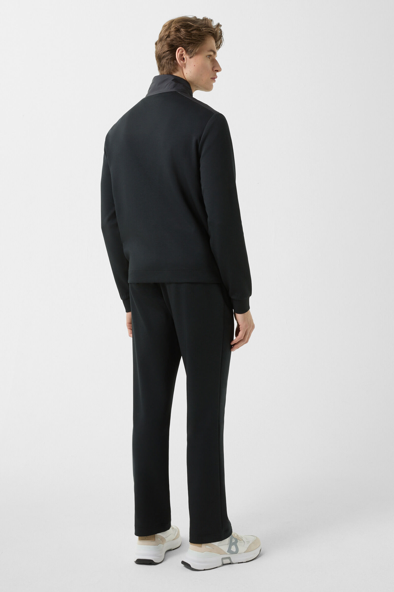 Rover hybrid jersey jacket Black