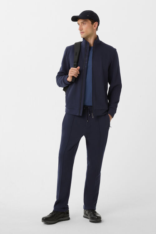 Mario jersey jacket Navy blue