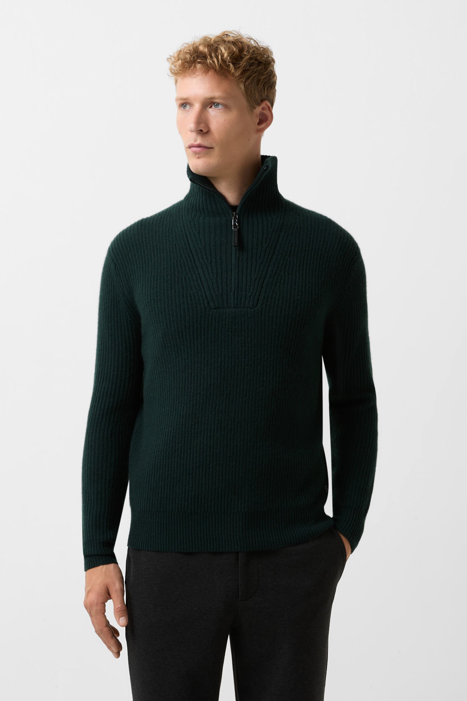 Balvin cashmere troyer Dark green