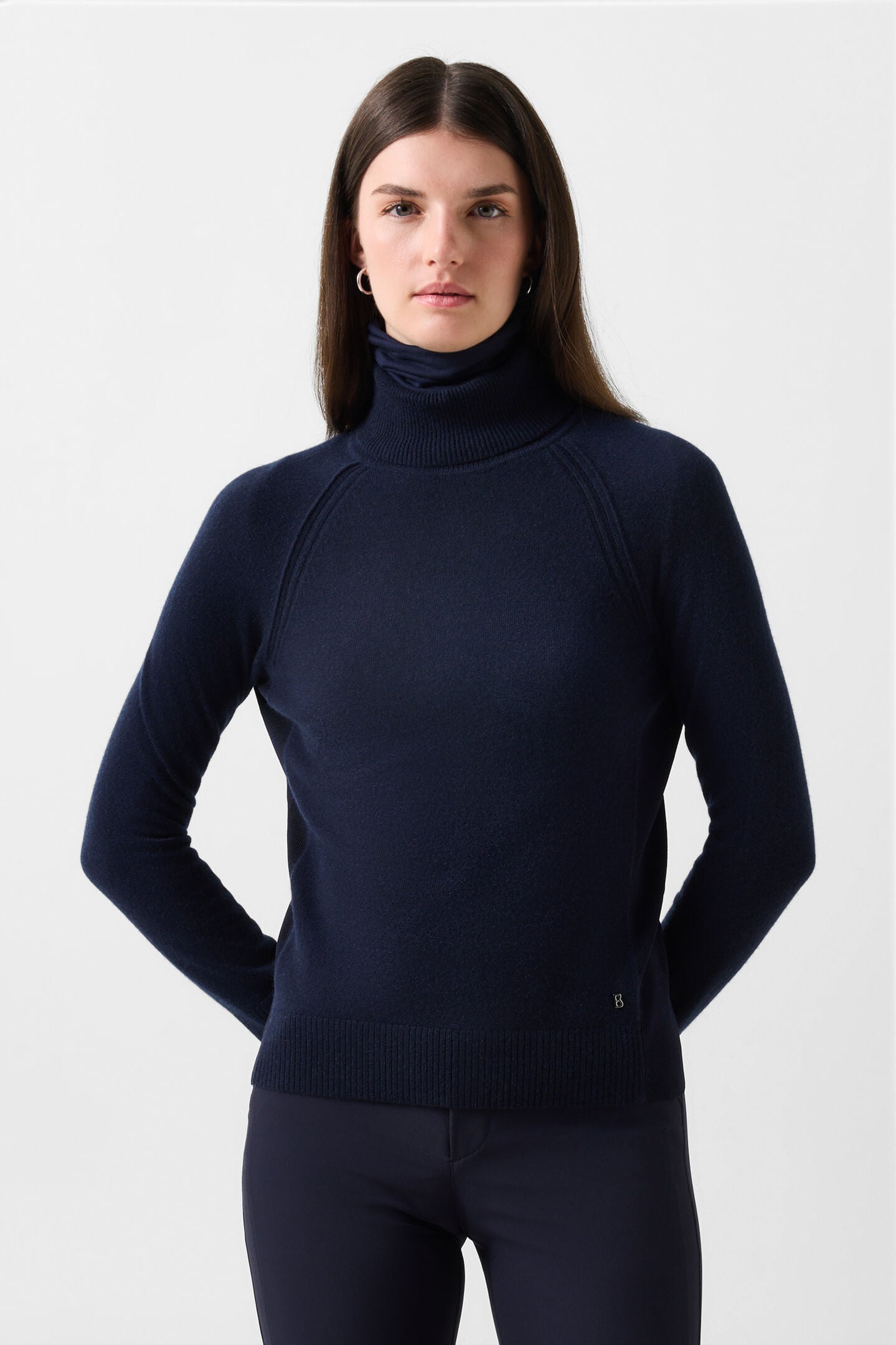 Schurwoll-Kaschmir-Pullover Vaiana Navy