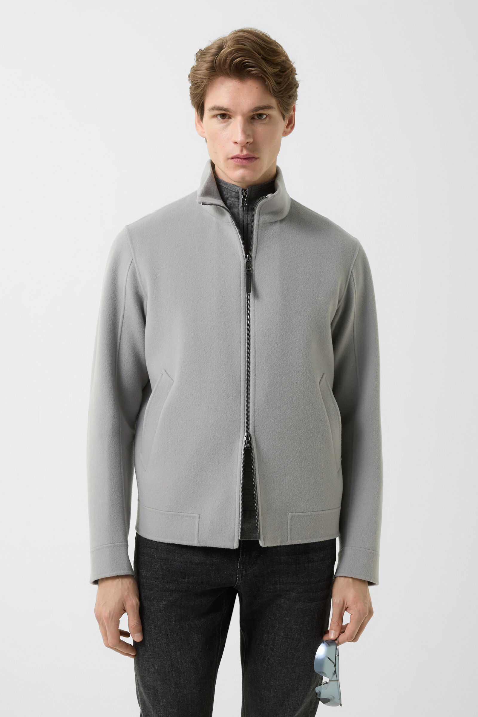 Doubleface blouson Brice Light grey