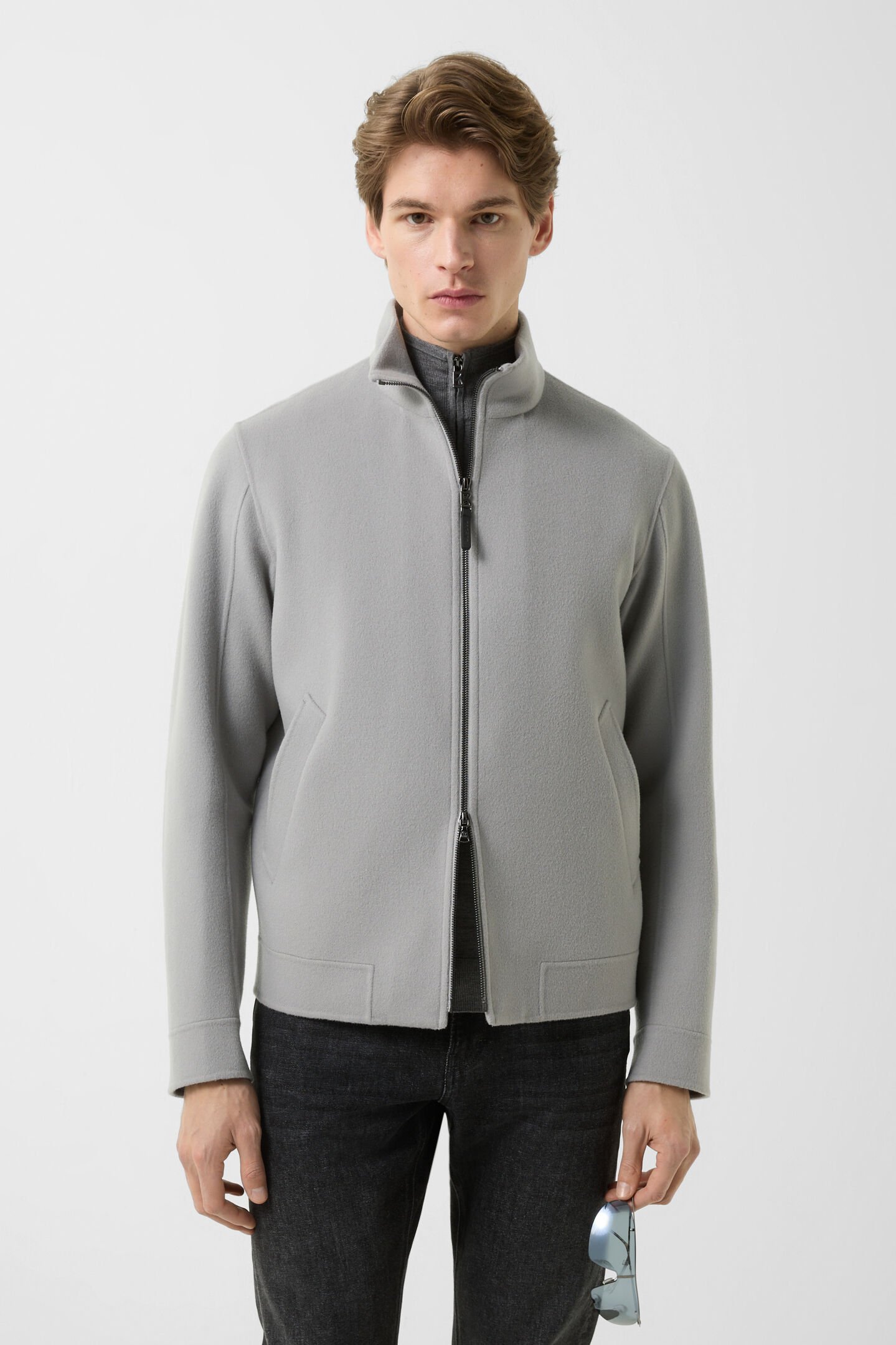 Doubleface blouson Brice Light gray