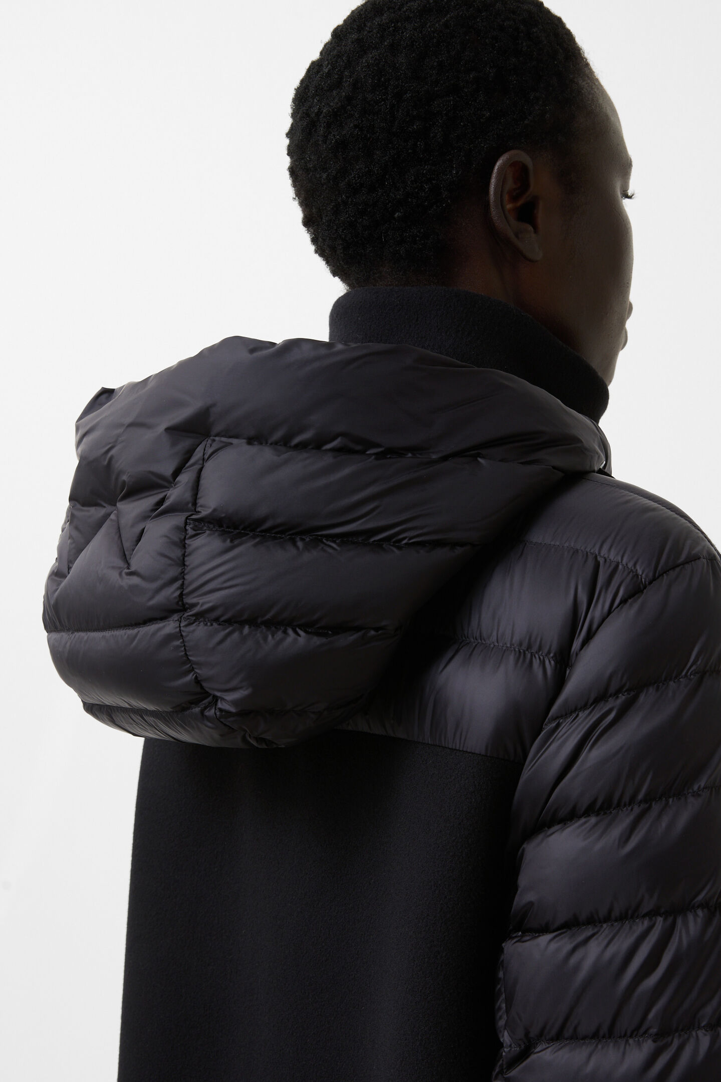 Isy wool down coat Black
