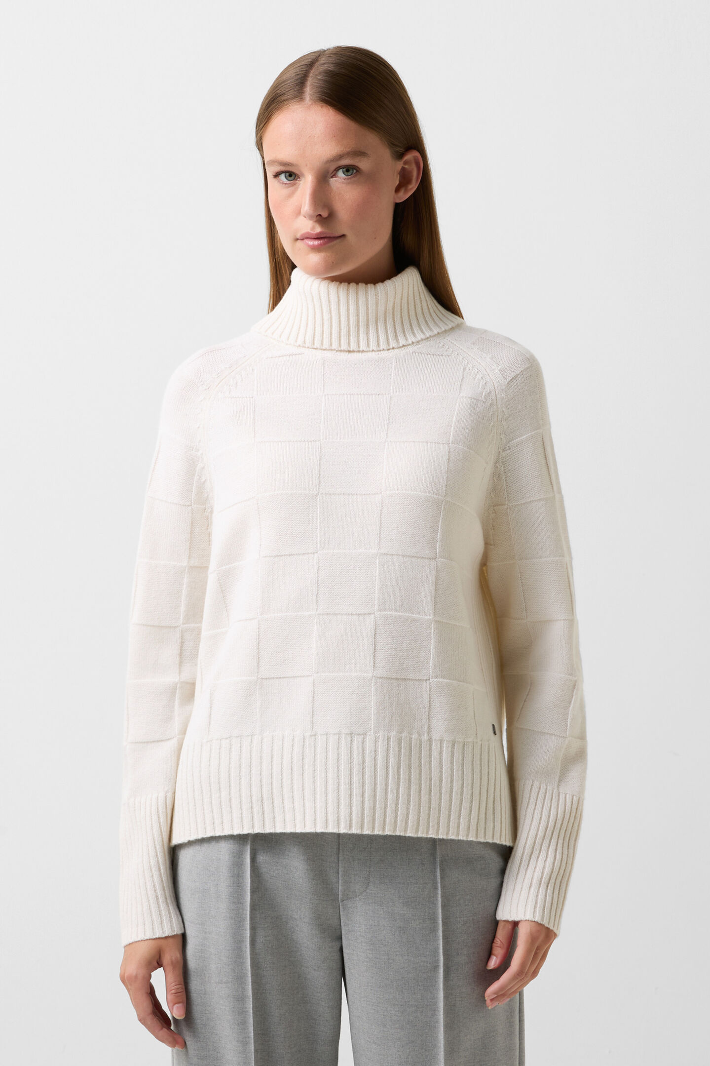 Rollkragenpullover Lake Creme