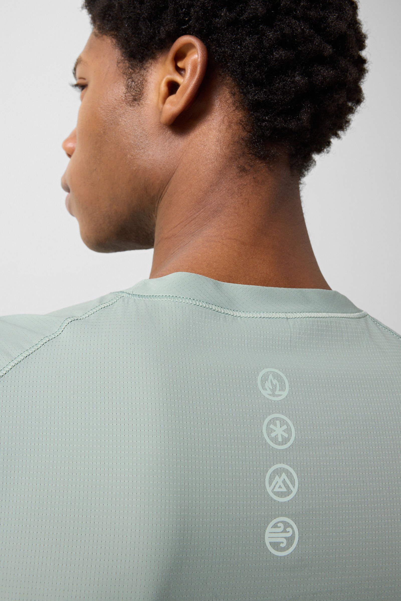 Alejo functional long-sleeved top Eucalyptus