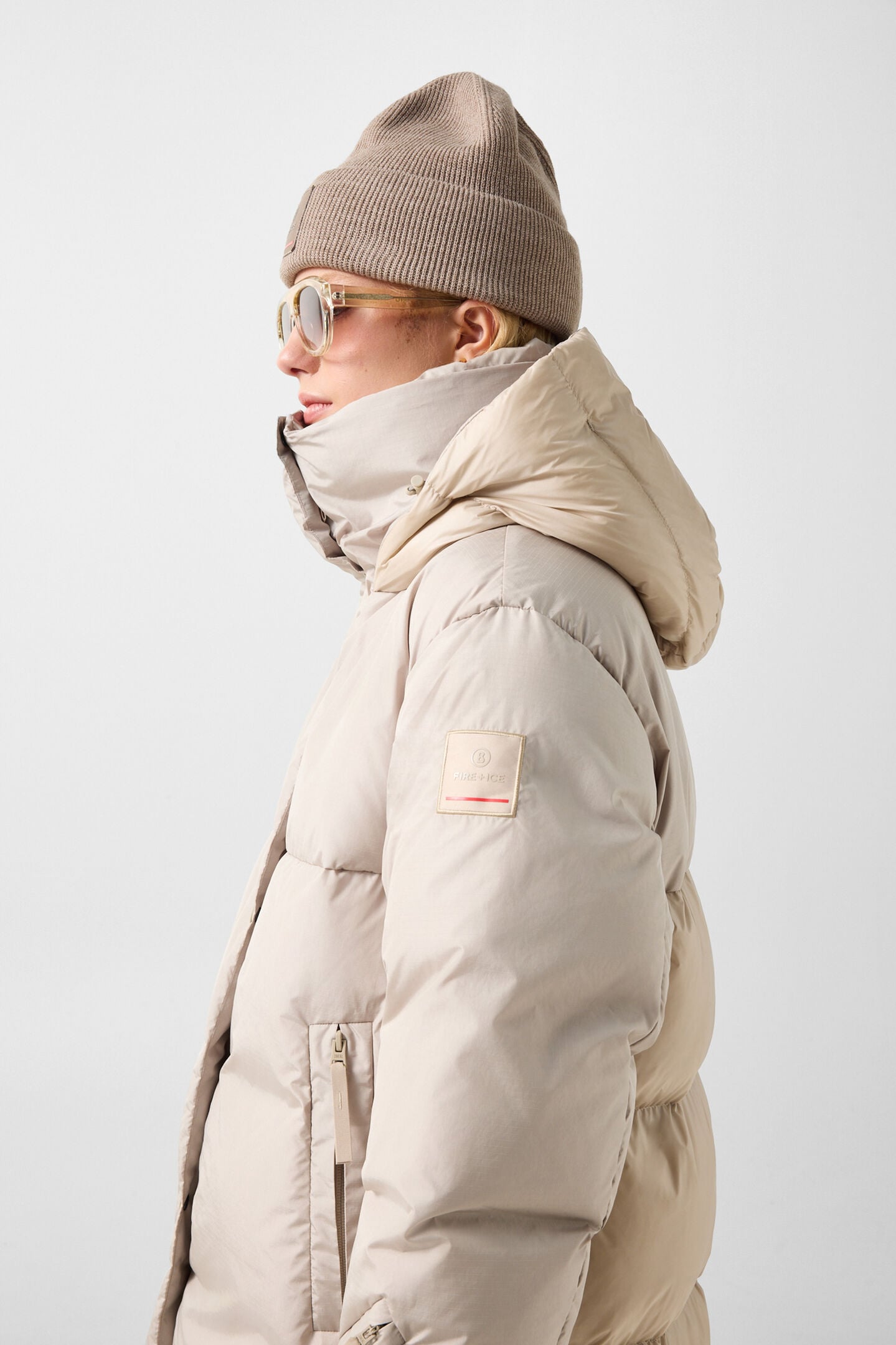 Fleury down coat Beige