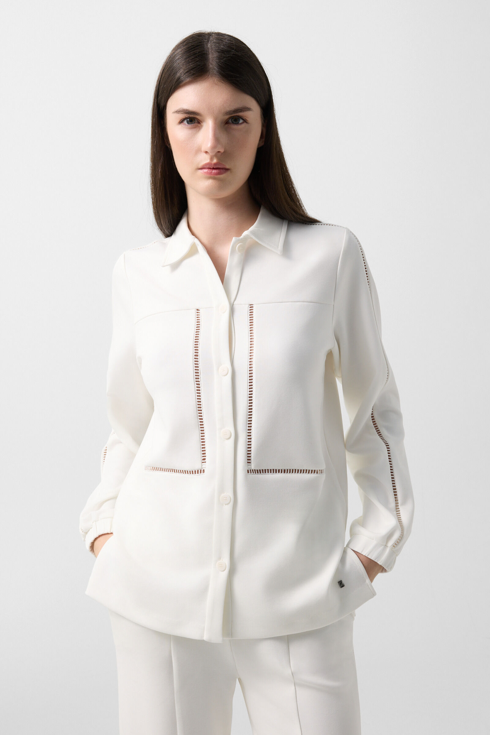 Raquel jersey overshirt Off-White