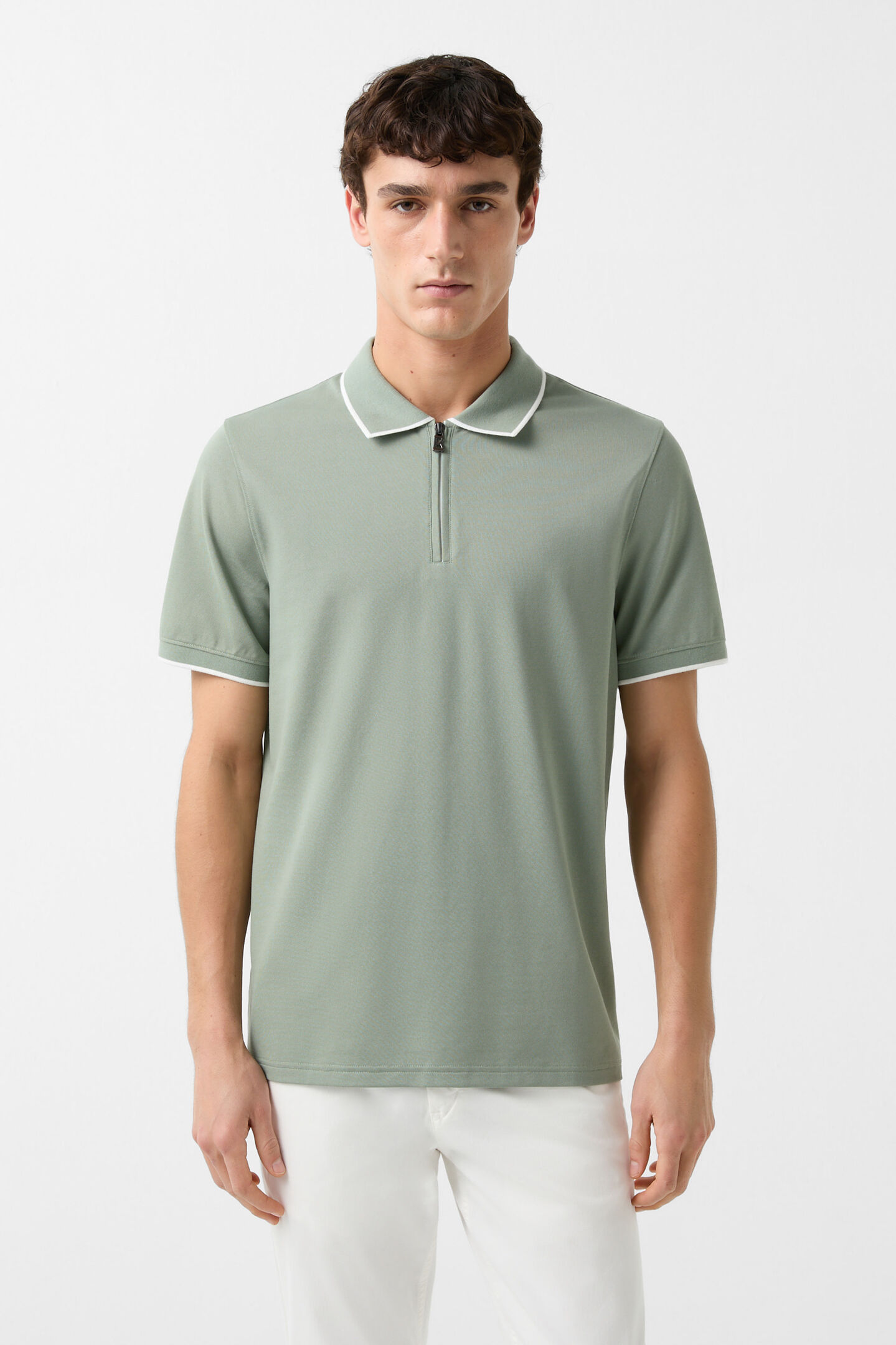Timo polo shirt Eucalyptus
