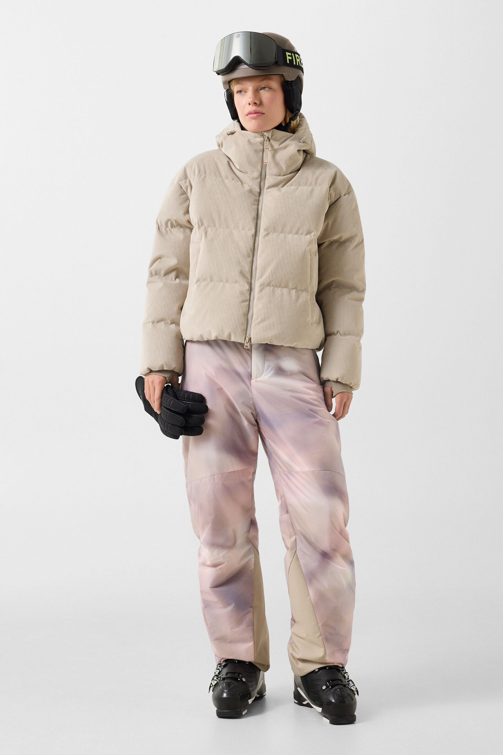 Neila corduroy ski jacket Beige