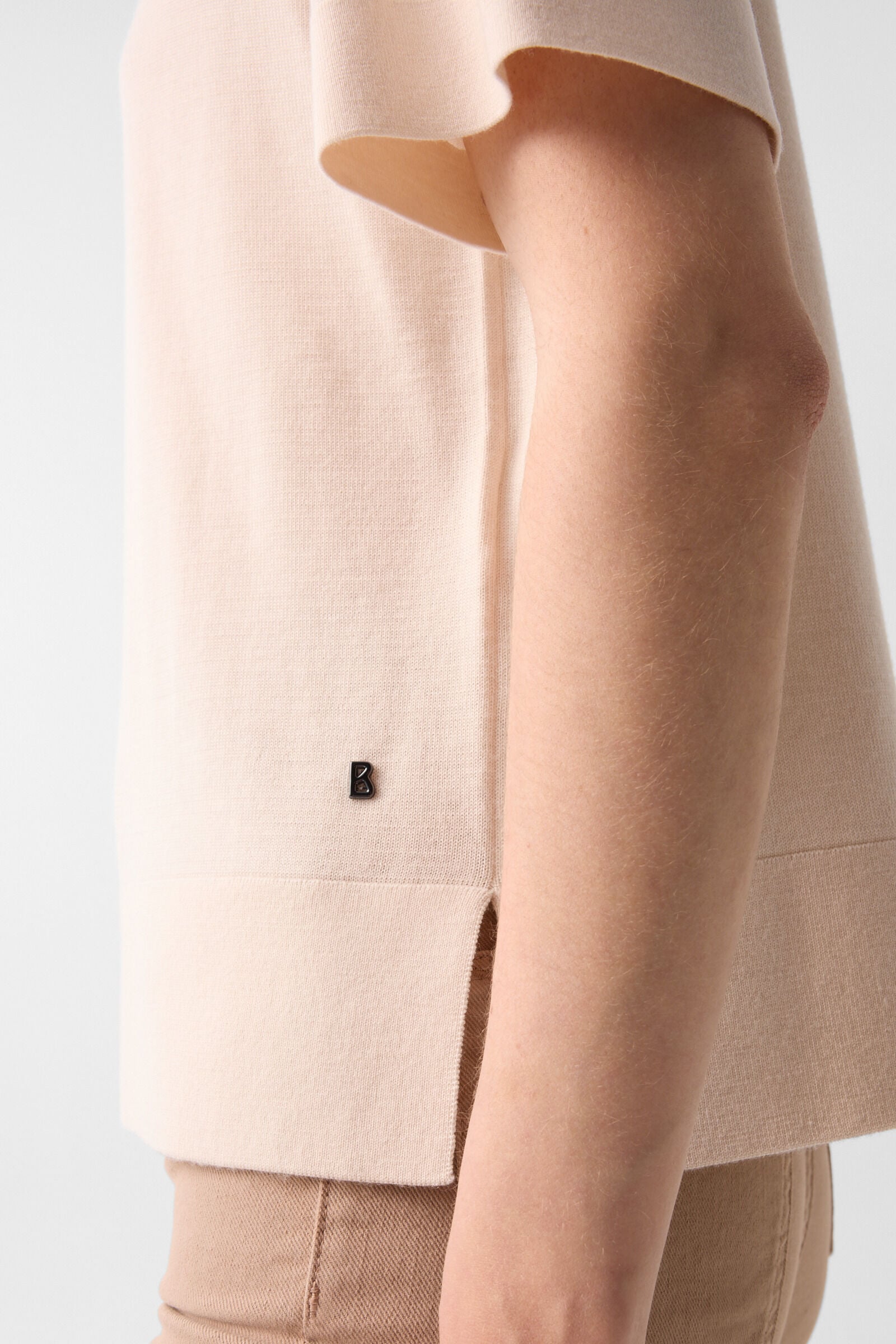 Maureen virgin wool polo shirt Cream