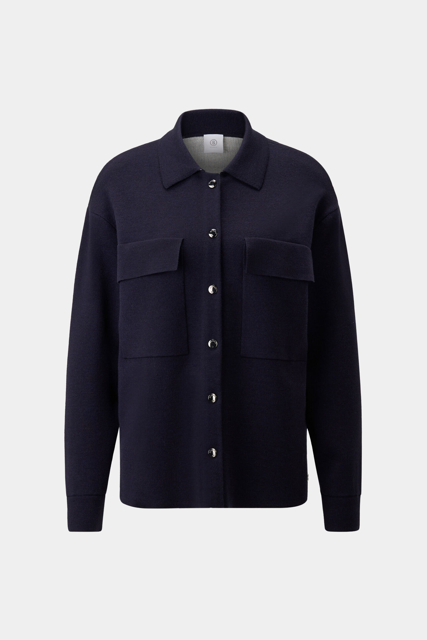 Icaria Knit Overshirt Navy blue