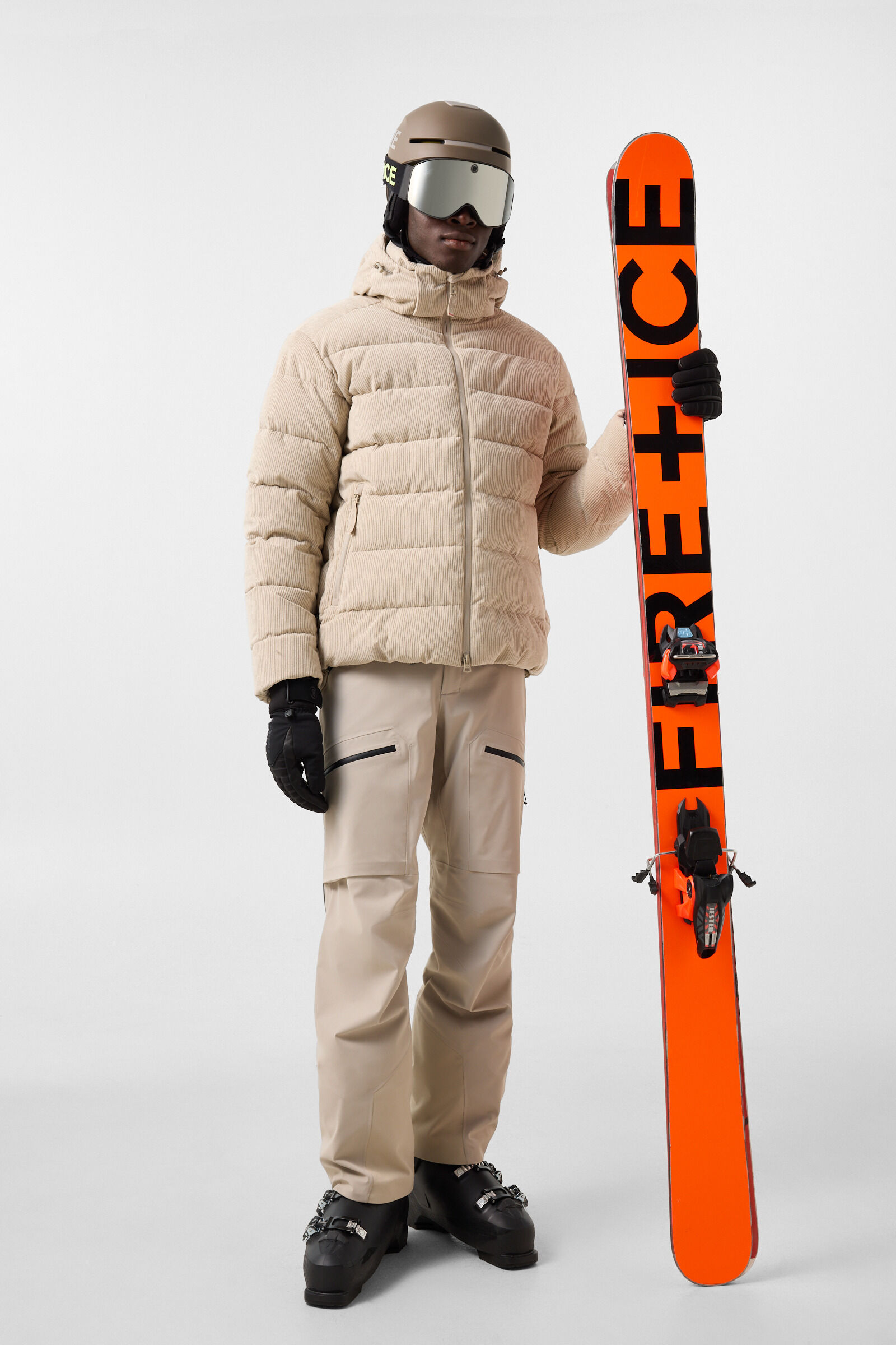 Luka corduroy ski jacket Beige