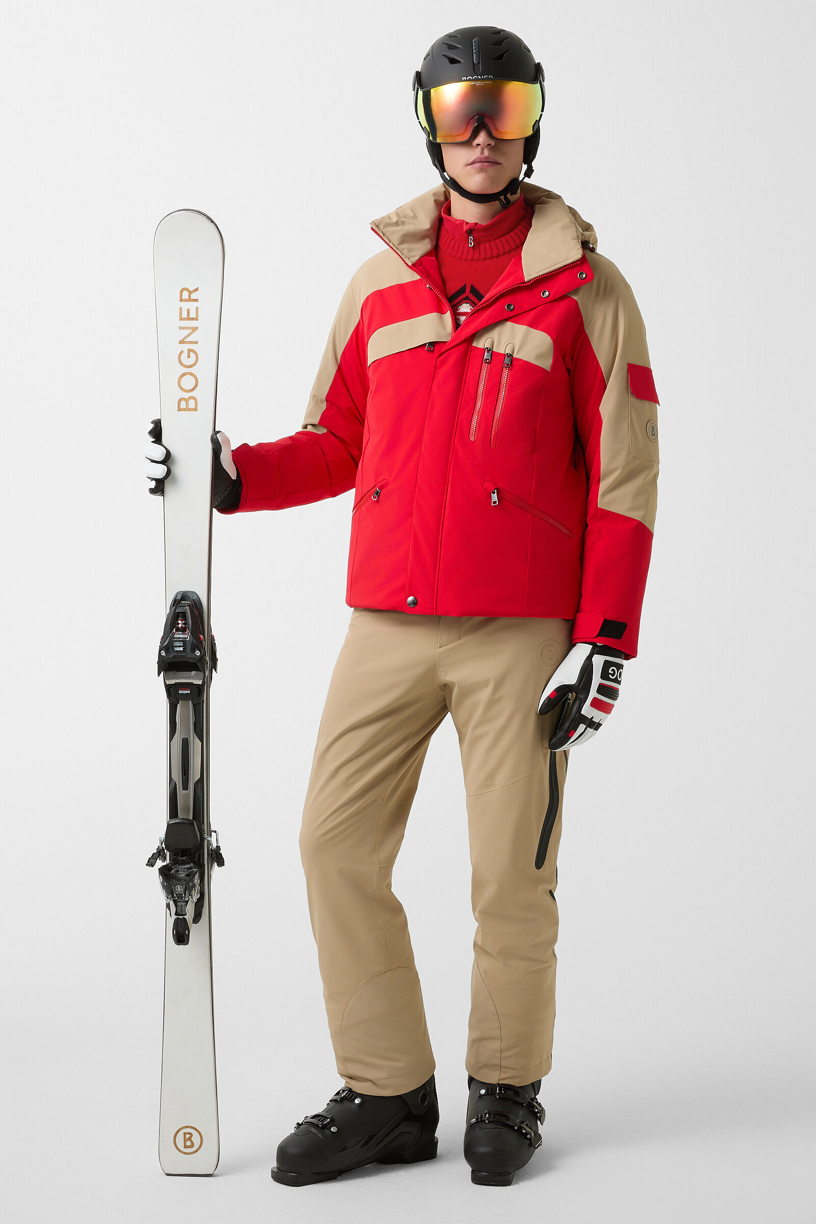 Norwegian pullover Luci Red/black