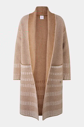 Strickmantel Lassie Camel/Off-White Strickmantel Lassie Camel/Off-White