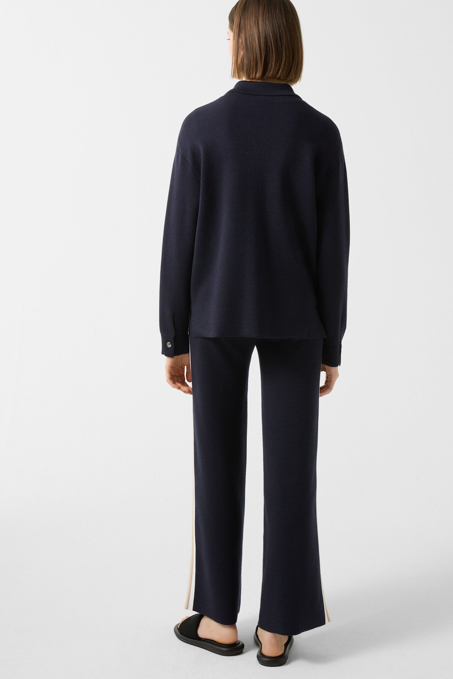 Icaria Knit Overshirt Navy blue