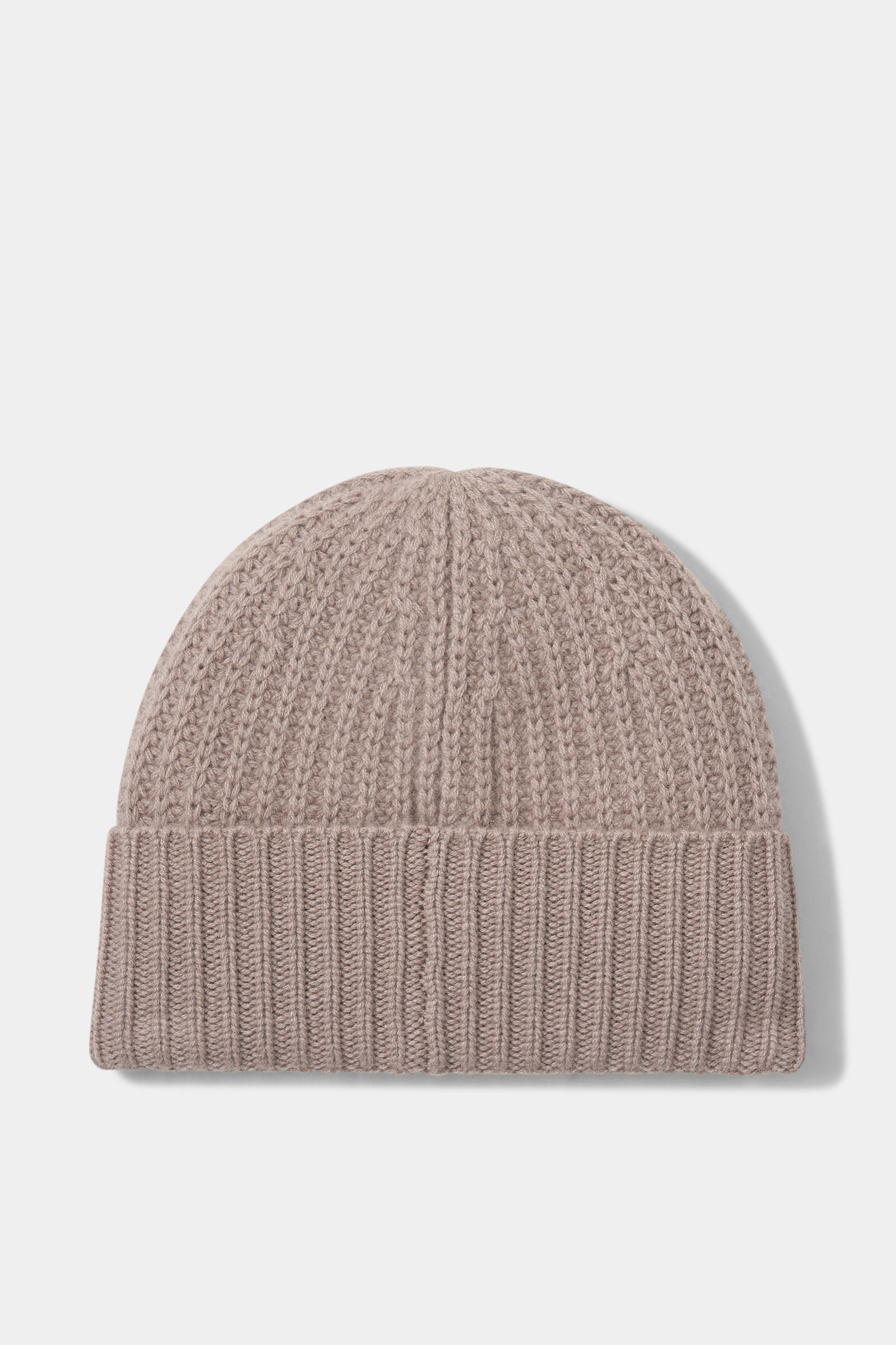 Rex knitted cashmere hat Greige