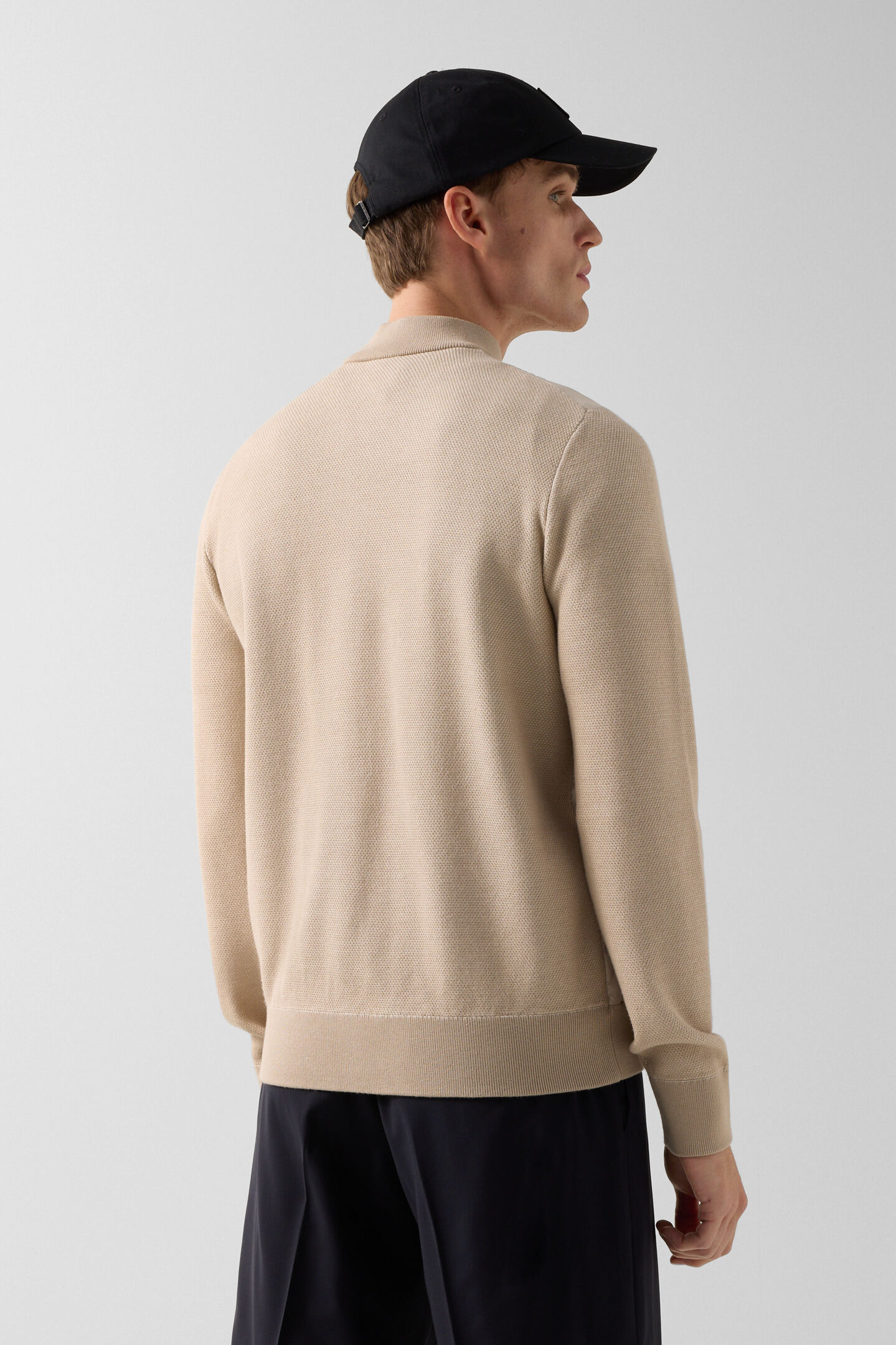Zisco hybrid knit jacket Beige