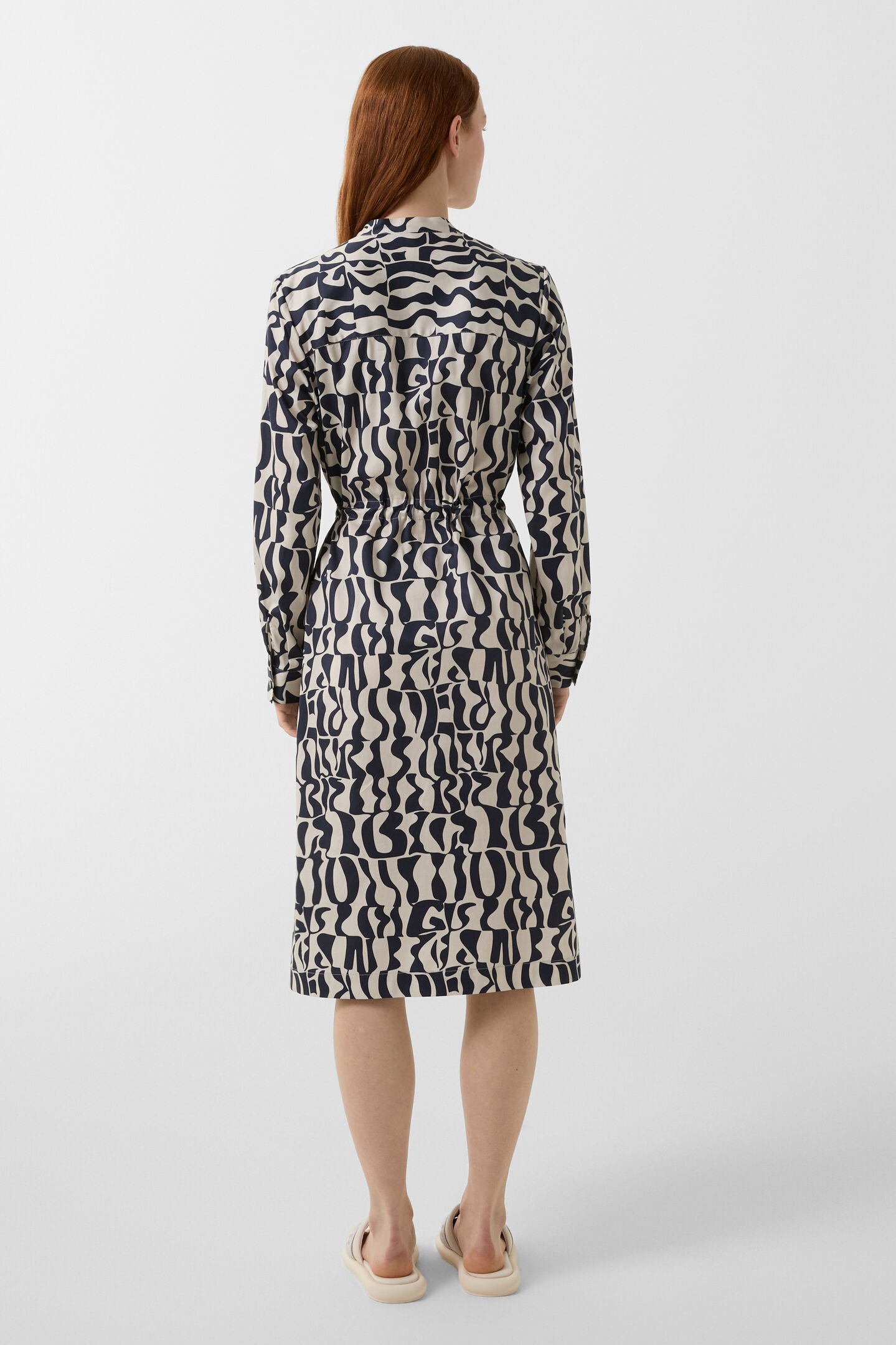 Dress Shanice Navy blue/cream
