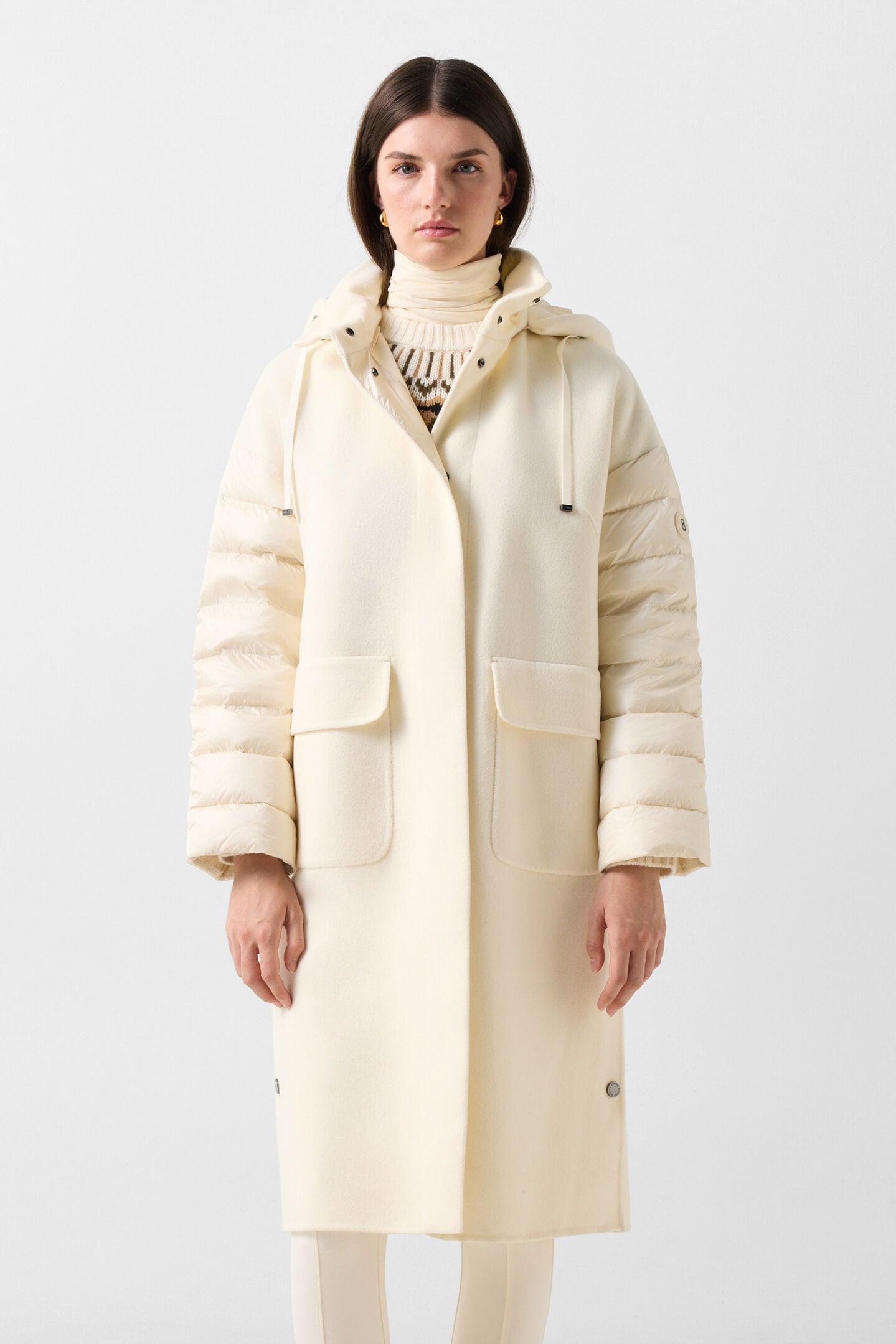 Trisha double-faced down coat Off-White