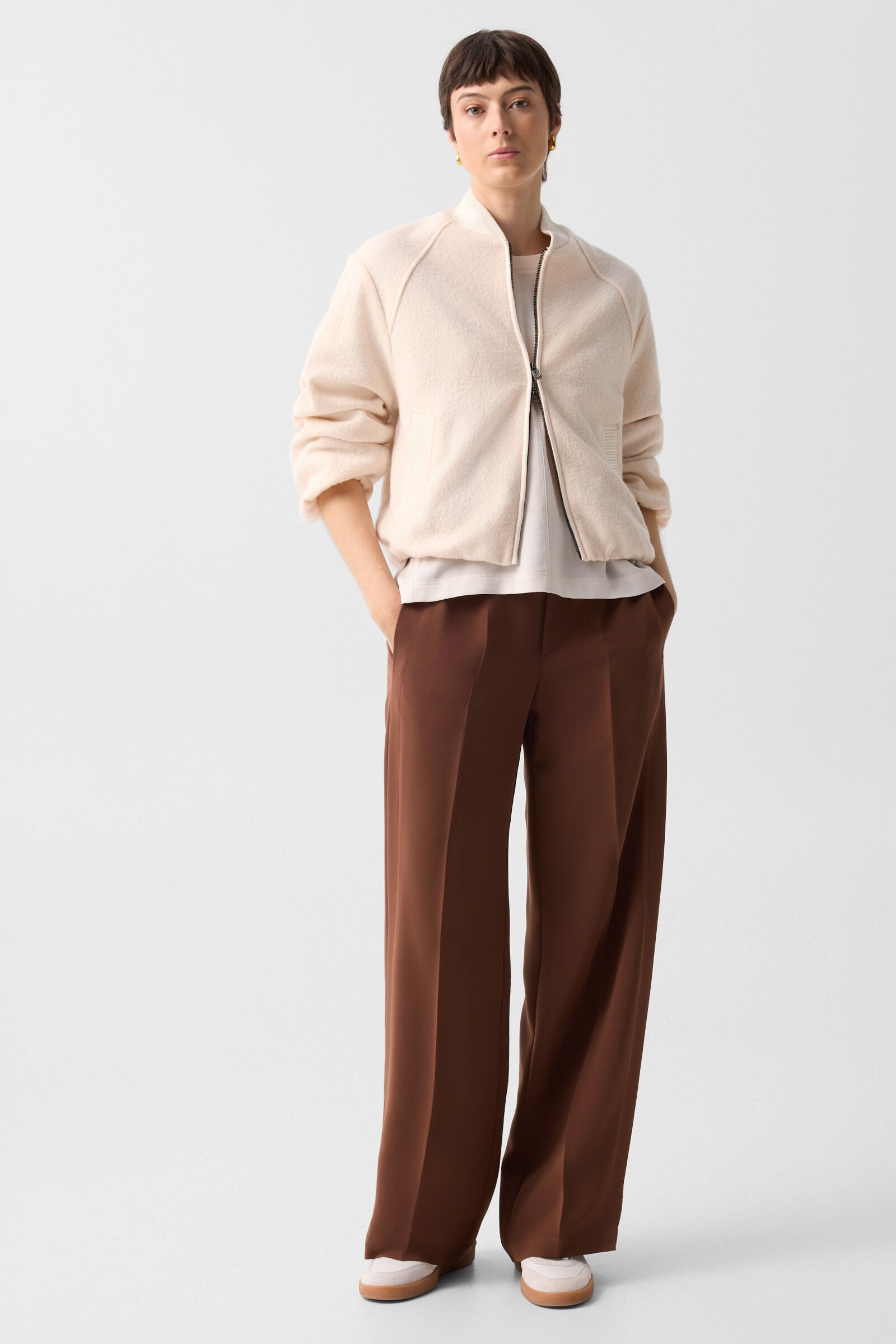 Dakota satin shirt Cream