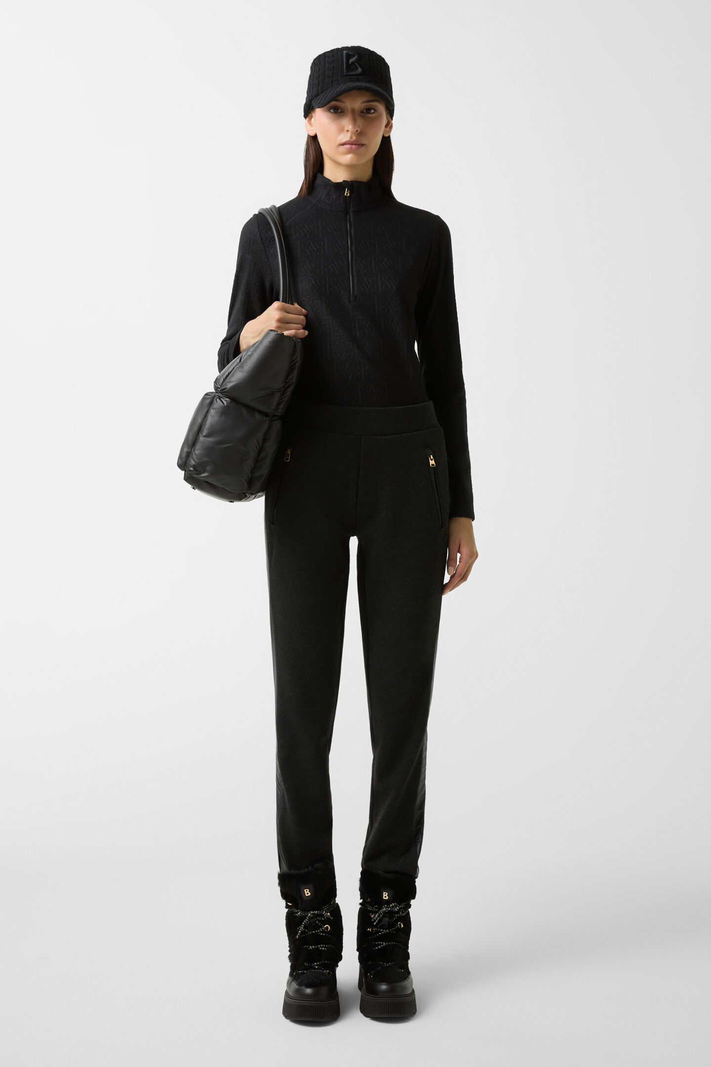 Flanell-Hose Kimmie Anthrazit