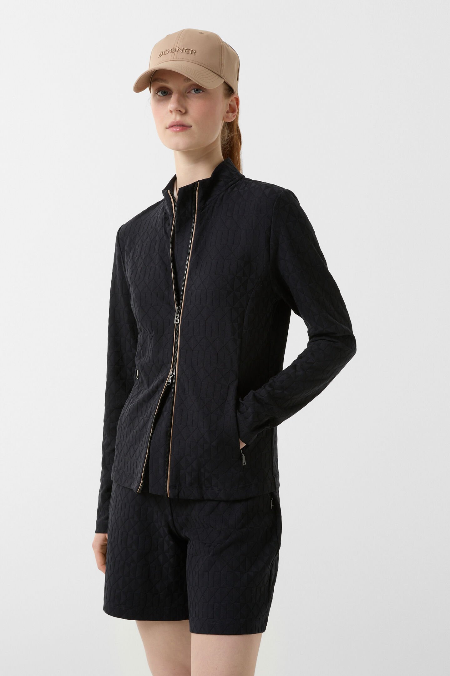 Ayla jersey jacket Black