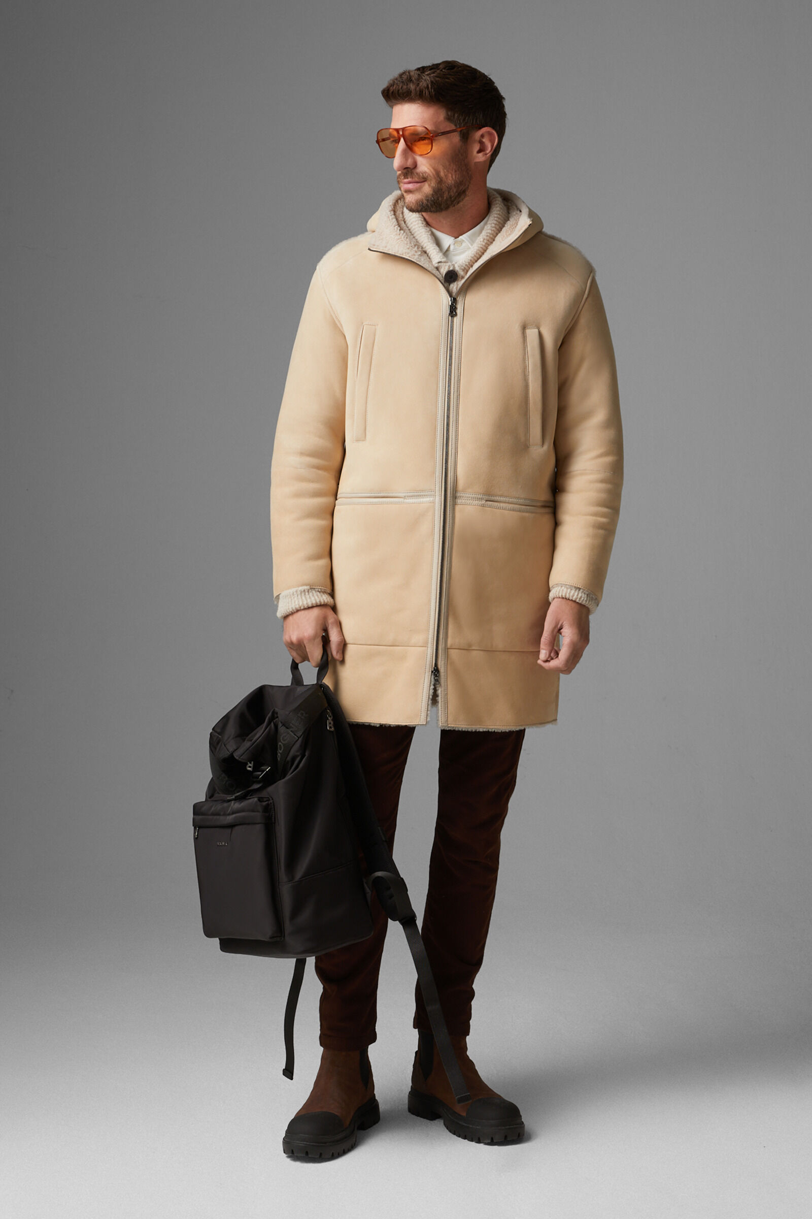 Mens discount lambskin coat