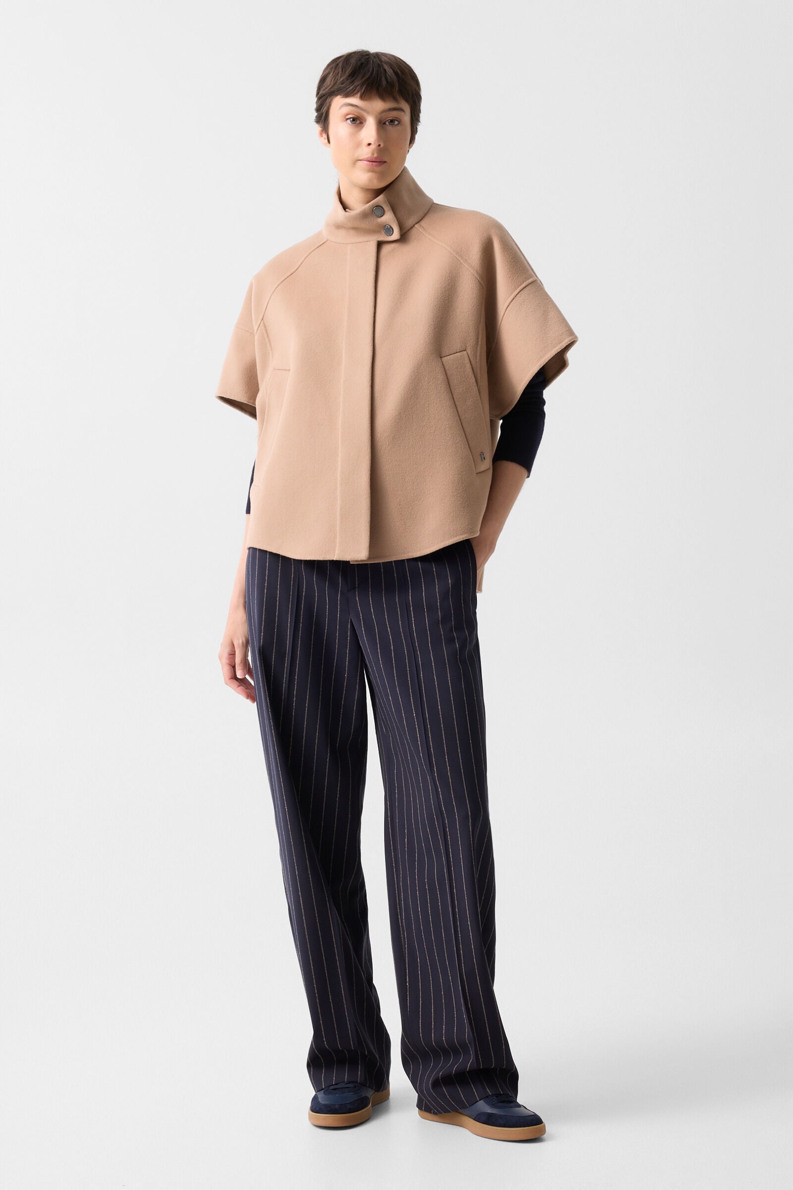 Wool waistcoat Venice Camel