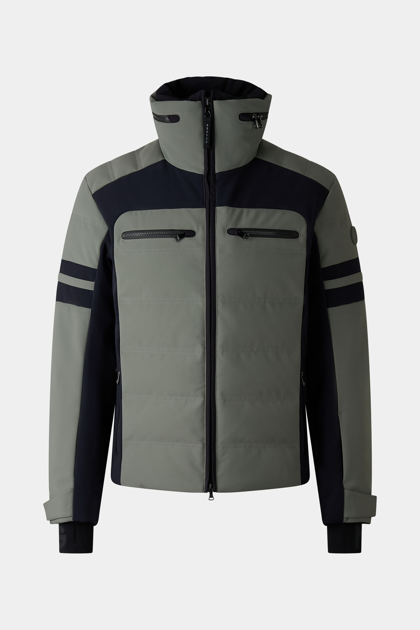 Minho down ski jacket Olive green/black