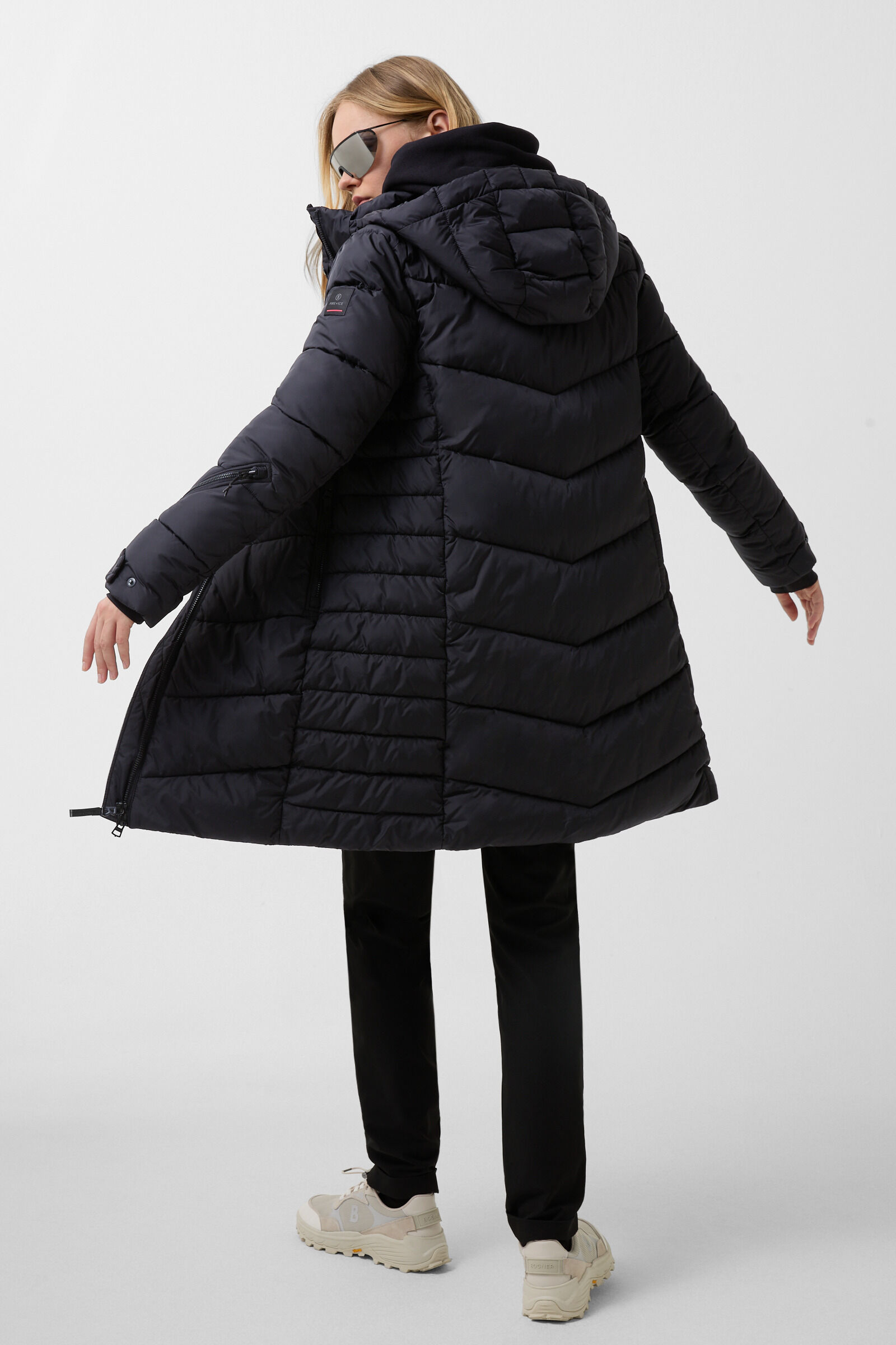 Aenny quilted coat Black