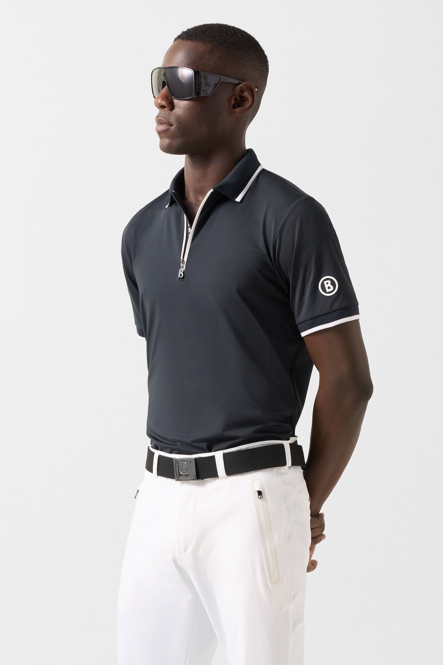 Funktions-Polo-Shirt Cody Schwarz