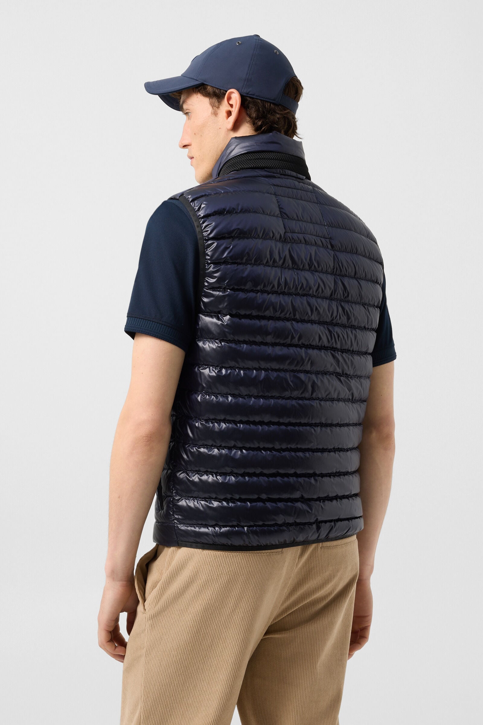 Lasse lightweight down waistcoat Navy blue
