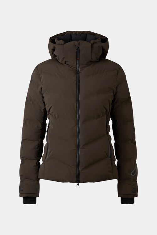 Tech-Sael quilted jacket Chocolate