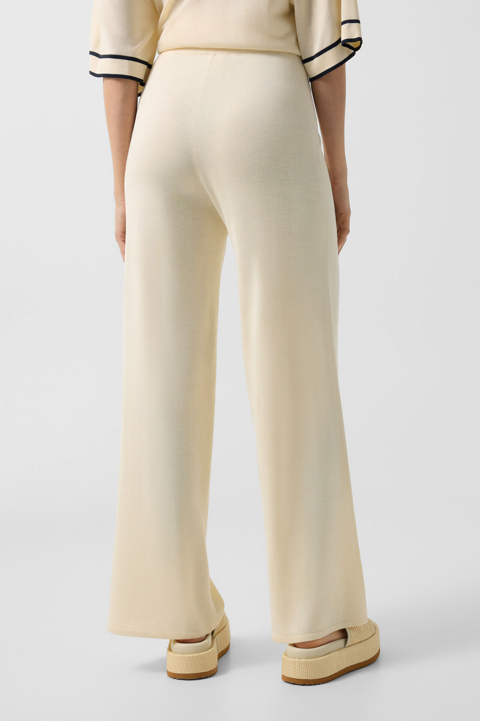Paula knitted trousers Cream