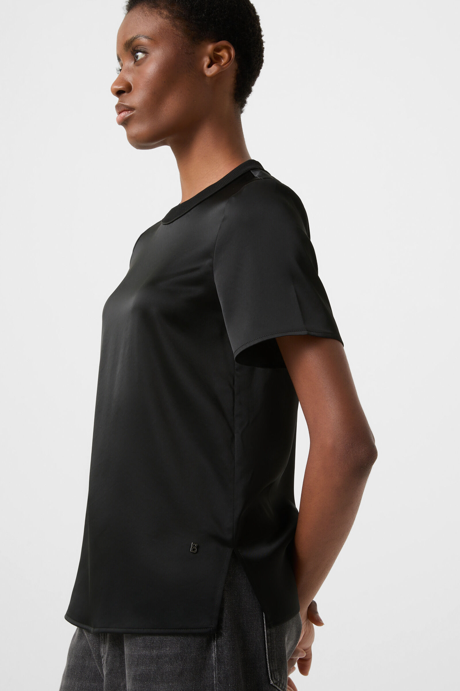 Satin shirt Dylan Black