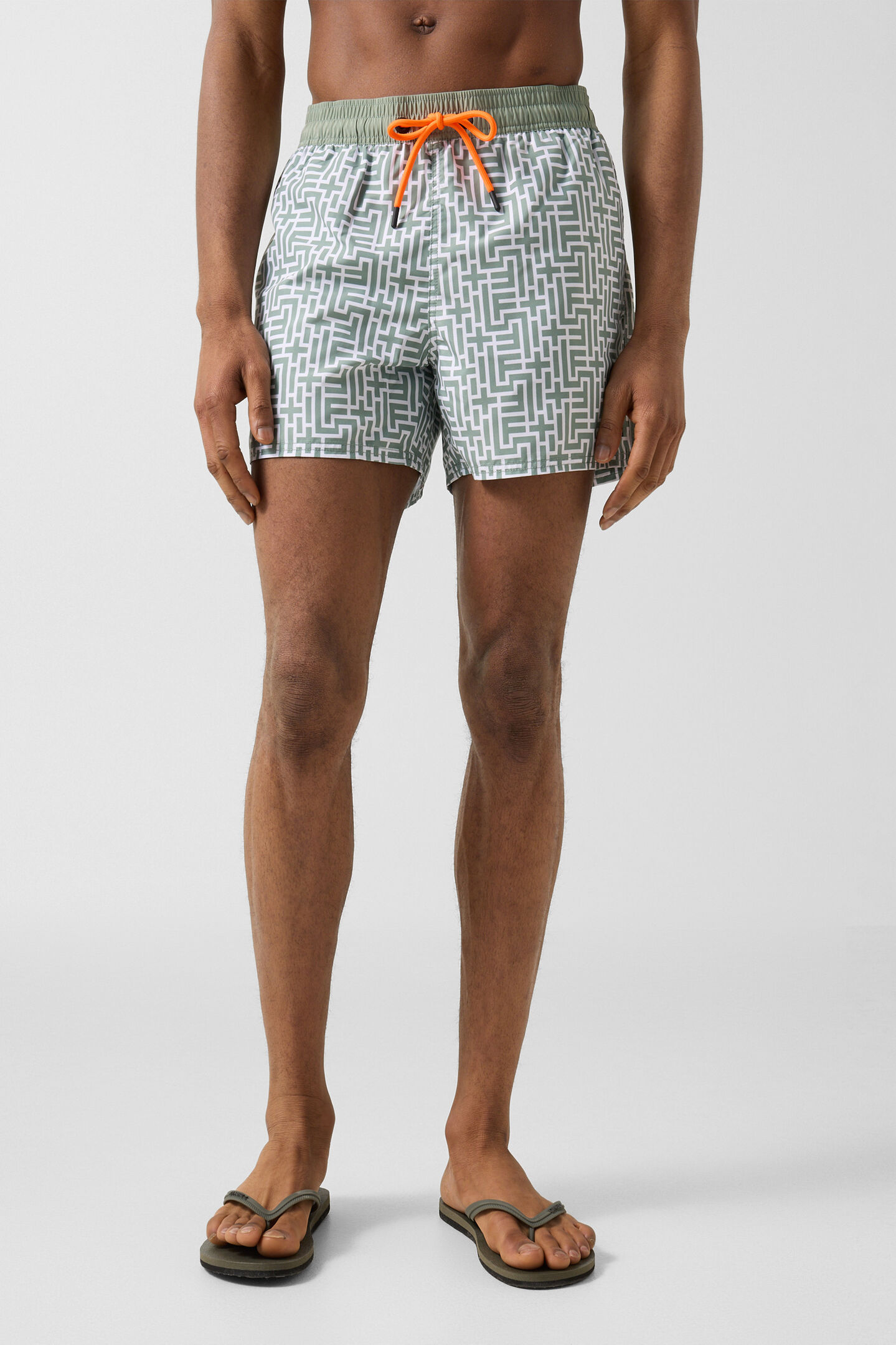 Nelson swim trunks Eucalyptus/Off-White