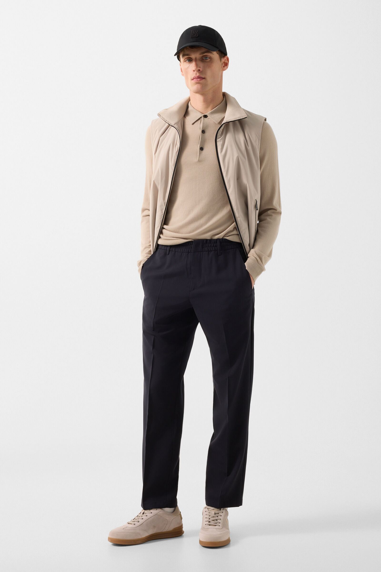 Marcus virgin wool trousers Dark blue