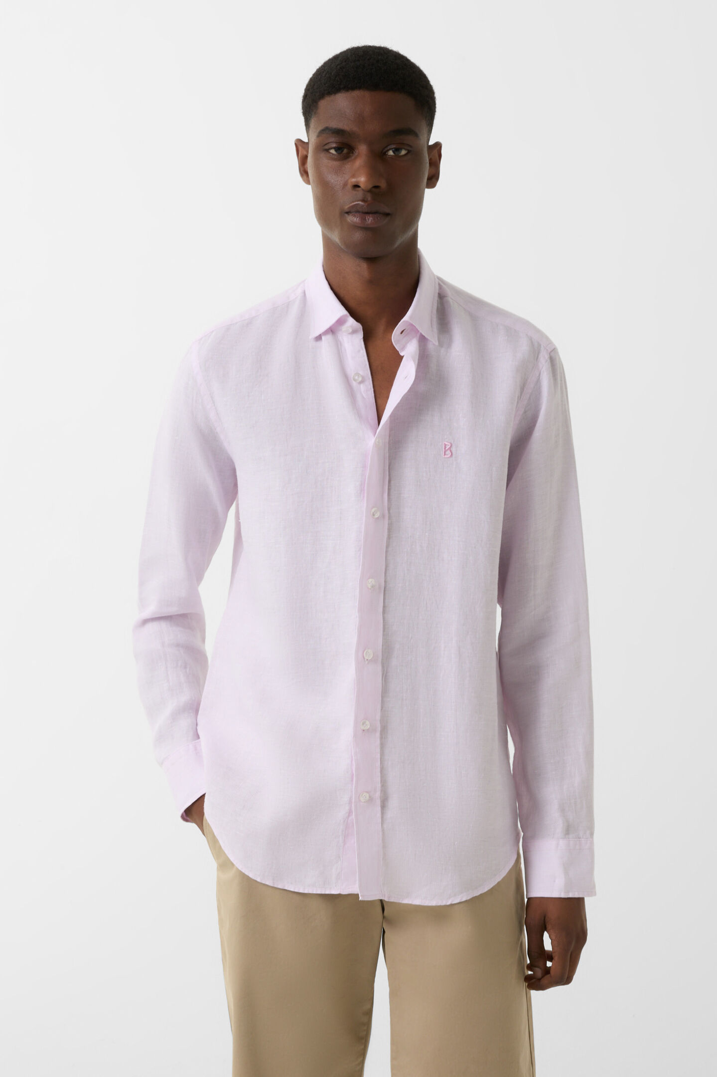 Timi linen shirt Light pink