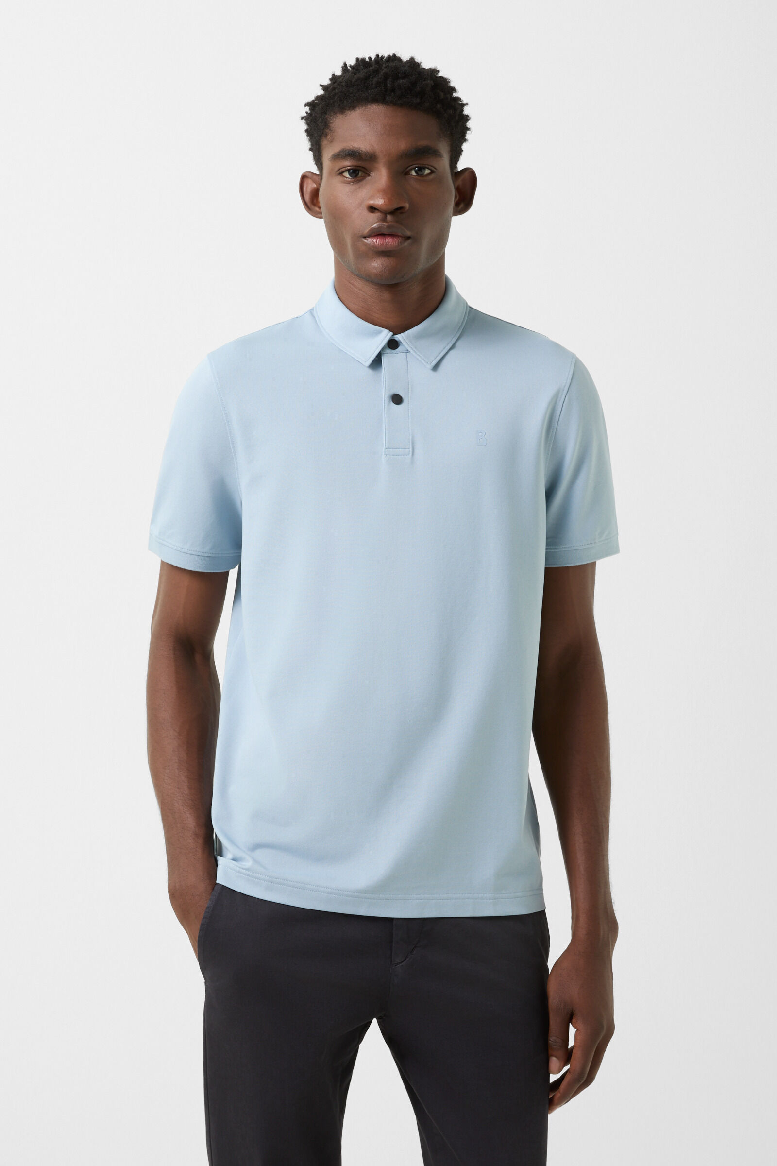 Timo polo shirt Light blue